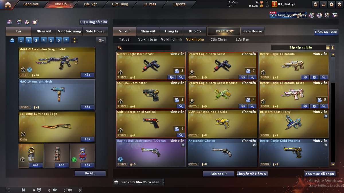 shop acc cf uy tin gia re